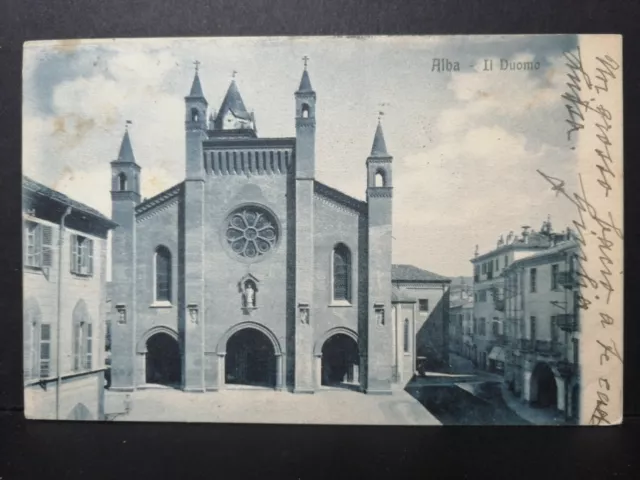 Cartolina Alba il Duomo AD809