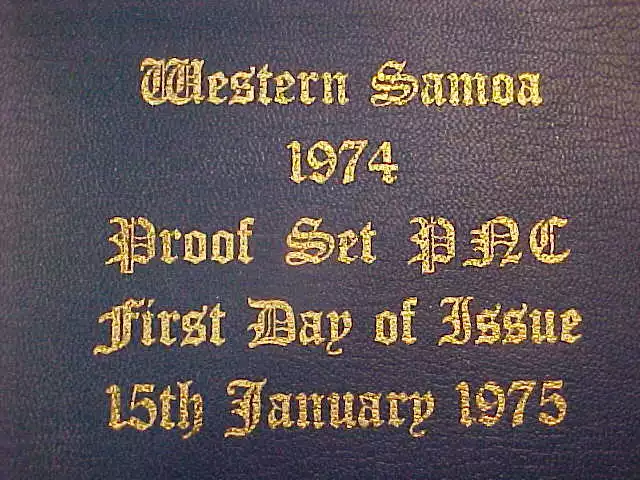 1974 Hutt Commemorative Western Samoa Fdi 15/1/1975 Proof Pnc Series 126 6 Coins