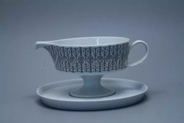 Sauciere mit Teller 2-teilig Rosenthal Composition Secunda grau II Wahl