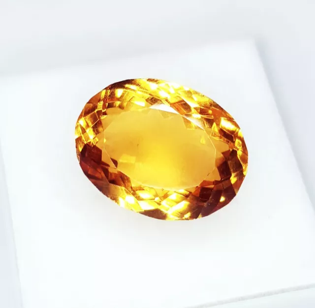 10.92 CT Desseré Gemme 100% Naturel Citrine non Chauffé non Traité Certifié