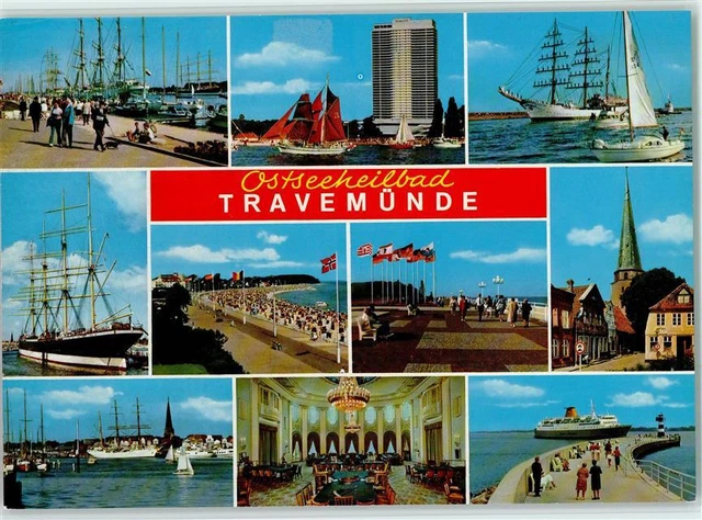 40025682 - 2401 Travemuende Riesenkarte Mehrfachaufnahme Luebeck Stadtkreis