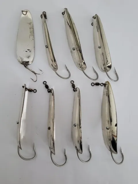 VTG JOHNSON'S SILVER Minnow weedless spoon & Sutton Co NY 88 metal fishing  lures $31.49 - PicClick