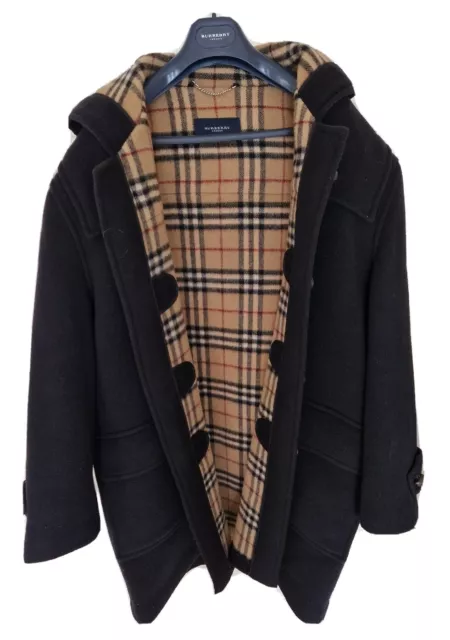 Mens LONDON BURBERRY nova check duffle coat/jacket Size 52R UKXL/2XL. RRP £1,490