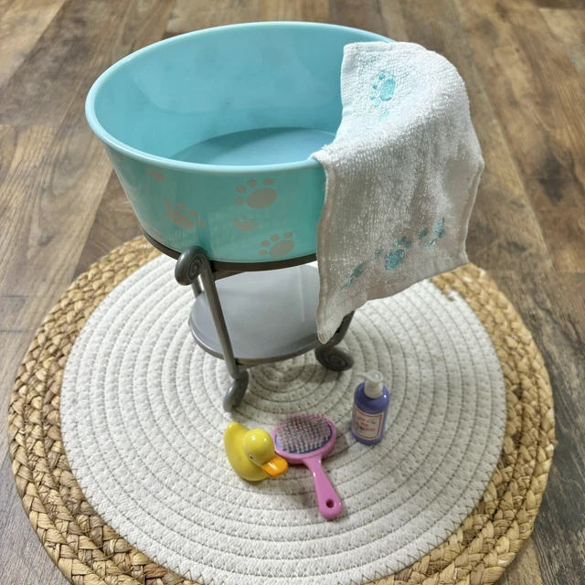 AMERICAN GIRL DOLL Pet Bath Set Pet Accessories Retired 2014 Complete