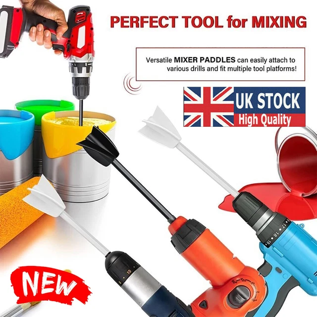 Epoxy Mixer Attachment for Drill, Reusable Paint and Resin Mixer Paddles Tool BZ