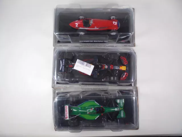 Lot de 3 Formule 1 Voitures Miniatures 1/24 HACHETTE F1 CLC5