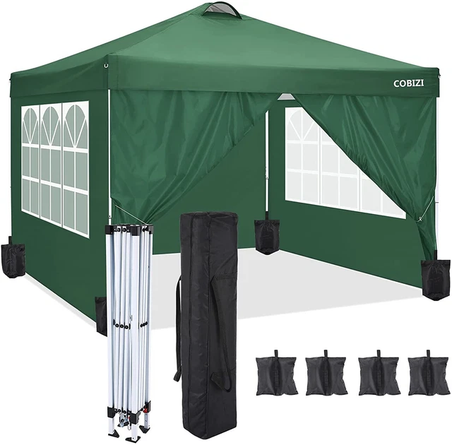 Pavillon 3x3m Wasserdicht Partyzelt Gartenzelt UV Faltpavillon Popup faltbar NEU 3
