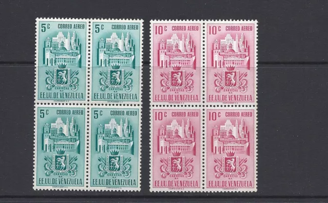 Venezuela 1961 Bras De Caracas (Sc C365 367 371-2,4 Aérien Vals Onl ) MNH Blks /