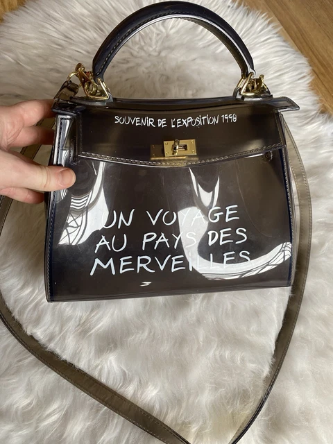 SAC BANDOULIERE UN voyage au pays des merveilles gris transparent EUR 18 00 PicClick FR