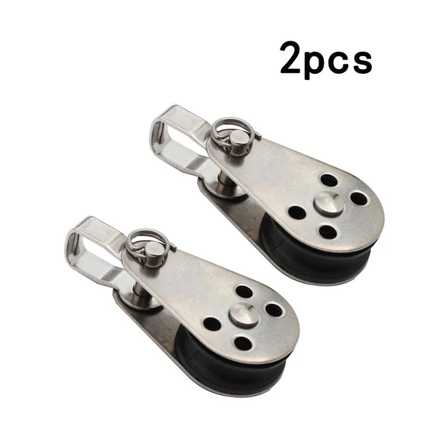 Kit Pulley Anchor Blocks Boat Canoe Eyes Pad Ship Pulley Stainless Steel