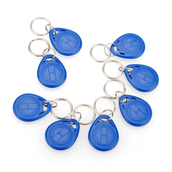 LOT 10 BADGES RFID 125KHz PORTE-CLÉS ENTRÉE PORTE REMPLACE CARTE RFID (127)