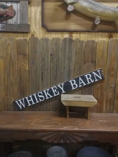 WHISKEY BARN Rustic Wood Sign Barn decor Ranch decor Farm sign