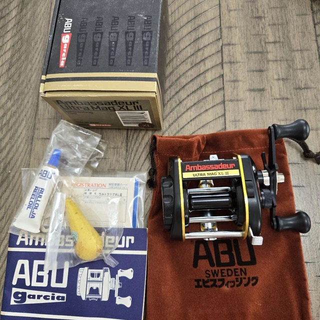 AMBASSADEUR ULTRA MAG XL4 XLvi Set Baitcast Reel $171.19