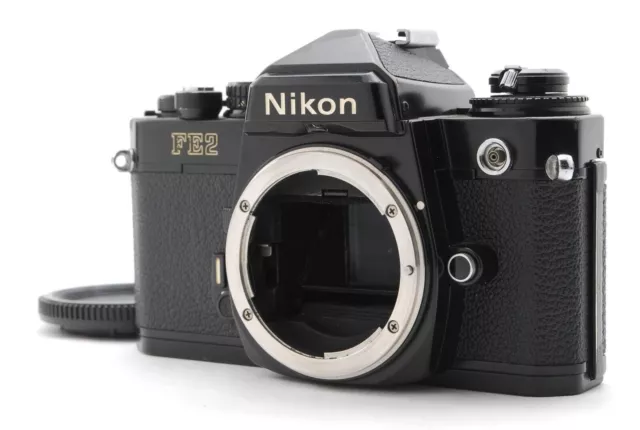 *NEAR MINT* Nikon FE2 Black SLR Film Camera Body Only From JAPAN