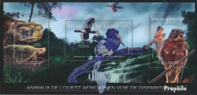 Briefmarken Guinea 2012 Mi 9182-9184 Kleinbogen postfrisch Vögel