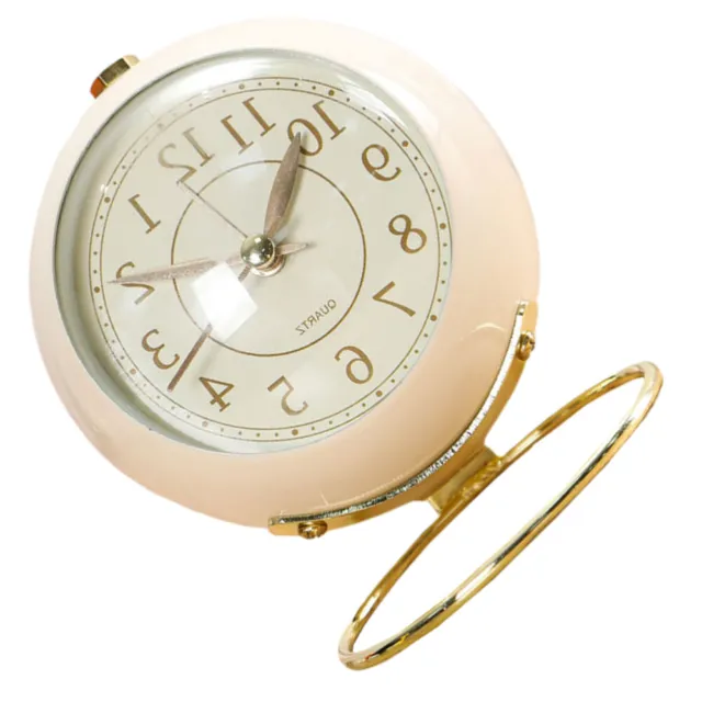 Orologio da scrivania vintage sveglia metallo sveglia camera da letto orologio non ticketing orologio