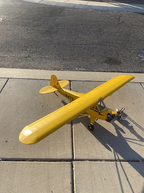 Carl Goldberg Piper Cub R/C Model Airplane Built. 2 Motors. 76" Can Deliver Carl Goldberg Piper Cub R/C Model Airplane Built. 2 Motors. 76" Can Deliver