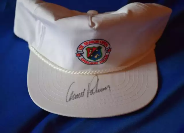 Arnold Palmer JSA Coa Autograph US Senior Open Signed Hat