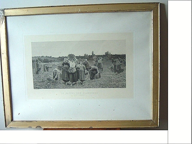 Gravure Eau-forte Dagnan Bouveret - Scène Bretonne 'En Prière Au Pardon' - XXème Siècle Sur Papier