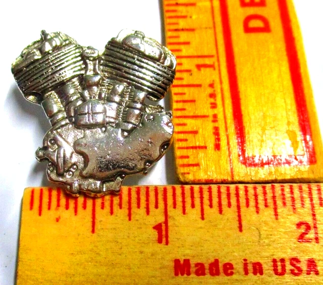 Harley "FLATHEAD" pin vintage collectible old HD motorcycle biker vest pinback