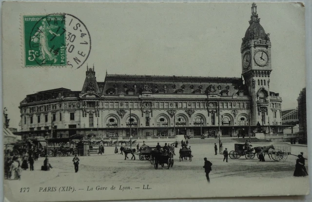Paris 75 CPA Station de Lyon Good Condition 1914
