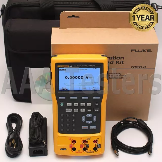 Fluke 753 Documenting Prozessor Kalibrator W/700TLK Luxus Test Kabel Set
