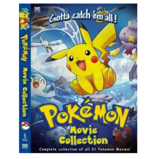 Pokemon The Movie Collection 25 in 1 Anime DVD English Subtitle for sale  online
