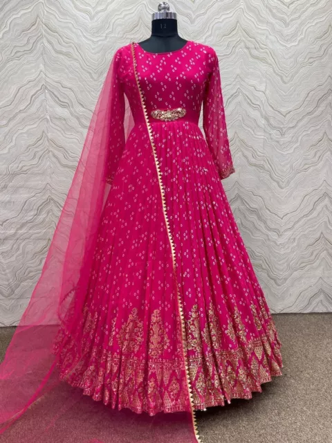 Designer-Hochzeitspartykleid Salwar Kameez Kleid Bollywood Pakistanisches...