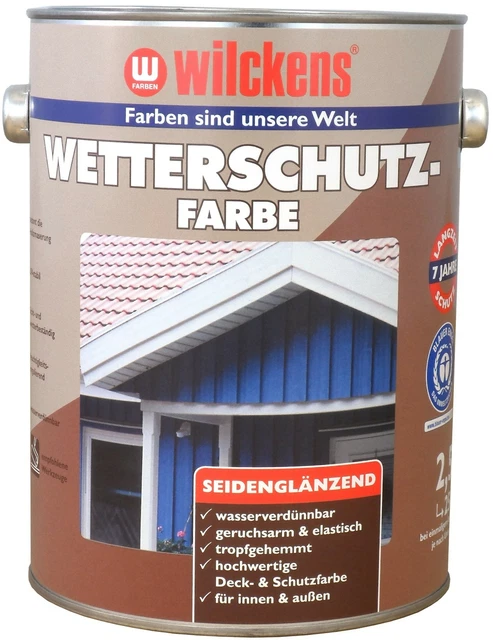 Wilckens 2,5l Couleur Blanc Pur Couche de Finition Bois Peinture