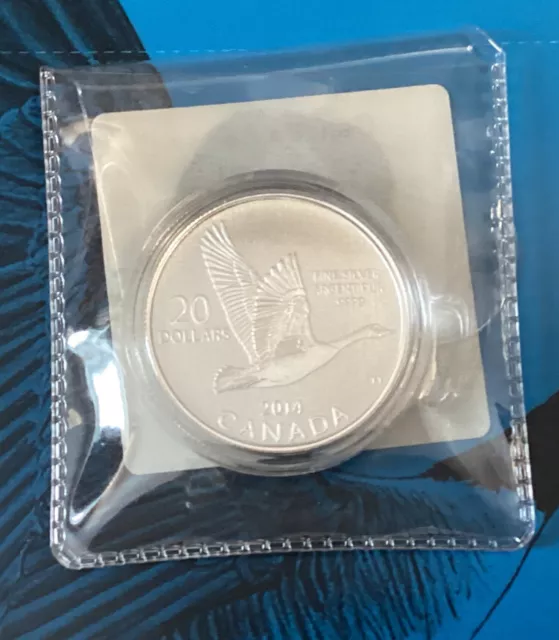 Canada 2014 Flying Goose 20 dollar .9999 commemorative silver coin