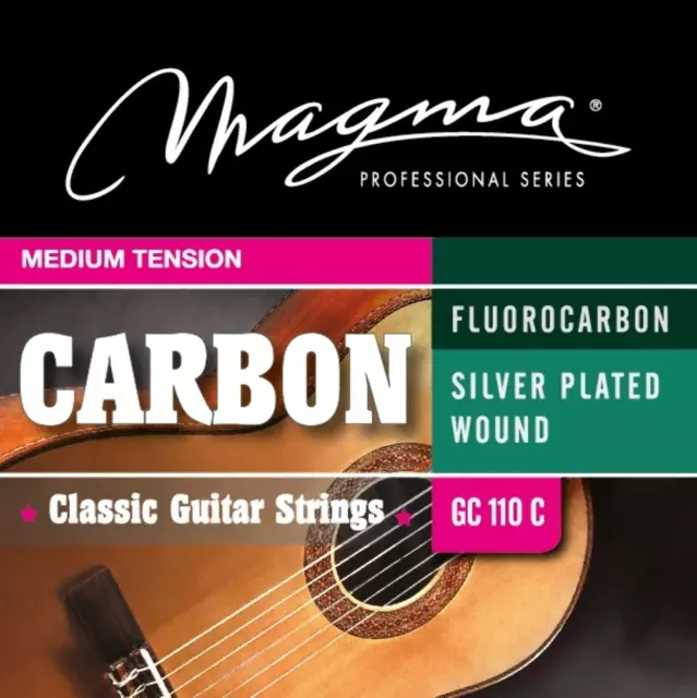 Magma Classical Guitar Strings Normal Tension Carbon - Silver Plated Copper