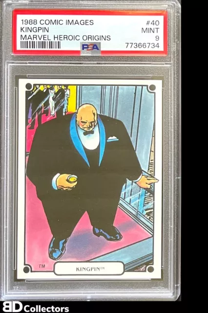 KINGPIN PSA 9 POP 2 NONE HIGHER #40 1988 Comic Images Marvel Heroic Origins