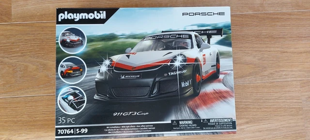 Playmobil – Porsche 911 GT3 Cup – 70764 – Voiture De Course – Effets Sonores Et Lumineux – 1 Figurine