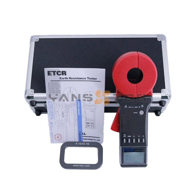 1PZ ETCR2100A+ Morsetto digitale a terra misuratore di resistenza terrestre tester a terra nuovo