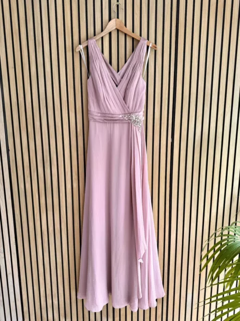 BNWT JENNY PACKHAM Pale Blue Lily Waterfall Maxi Bridesmaid Ball Evening Dress 89.99 PicClick UK