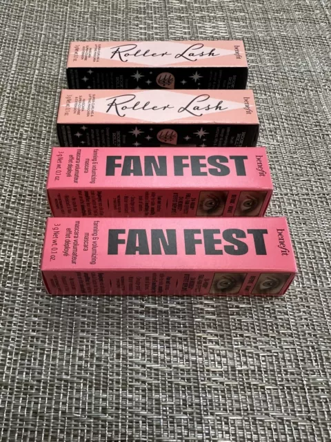 Benefit 4 Mini Mascara Reiseset 2x Roller Wimpern 3g & 2x Fanfest 3g 2