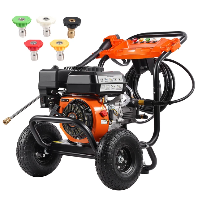 VEVOR NETTOYEUR HAUTE Pression Essence 3500 PSI 10 L min 5 Buses Pour vevor-nettoyeur-haute-pression-essence-3500-psi-10-l-min-5-buses-pour