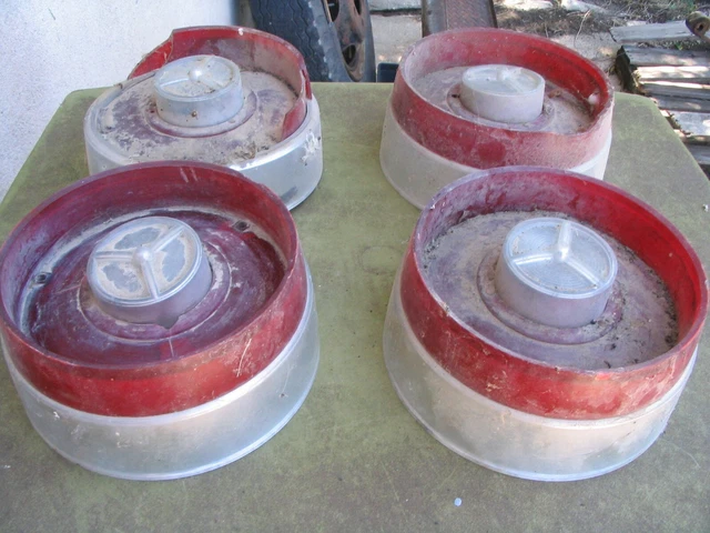 1958 58 Thunderbird SET OF 4 TAIL LIGHT LENSES FSRST-58 Parting out Square Birds