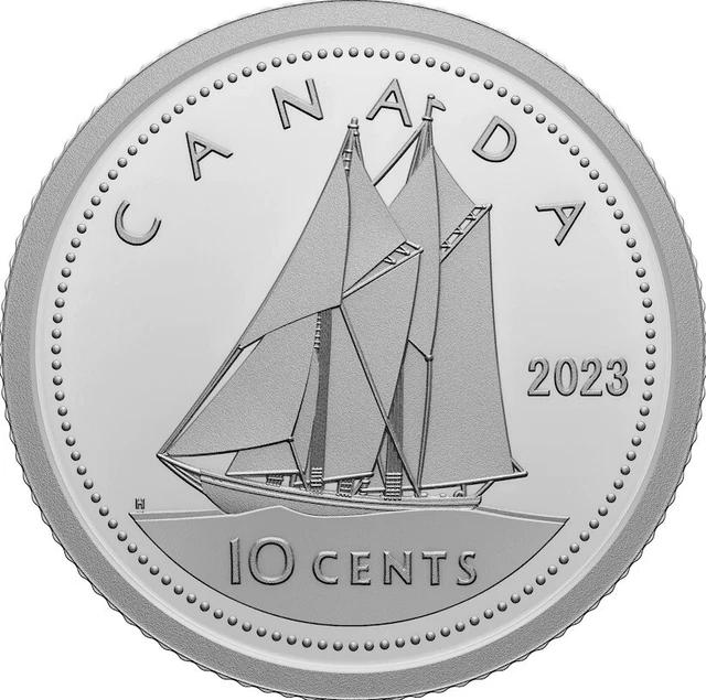 2023 Canada Fine Silver Dime Graded as Proof From Original Set