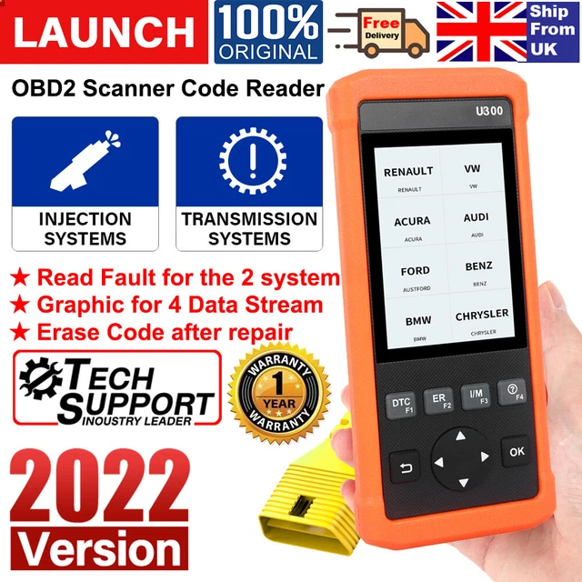 LAUNCH GEARBOX ENGINE Injection OBD2 Scanner Fault Code Reader