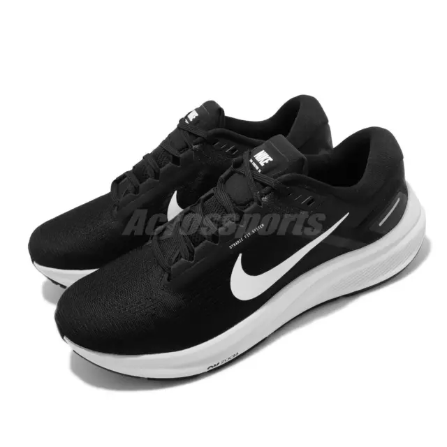Nike Air Zoom Structure 24 Black White Men Running Sports Shoes DA8535-001