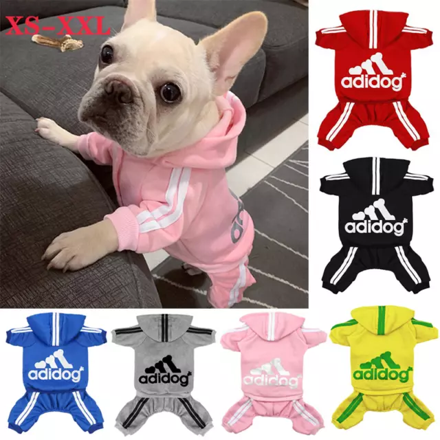 Pet Dog Clothes Hoodie Coat Winter Puppy Cat Jacket Jumper Warm Soft Clothing AU