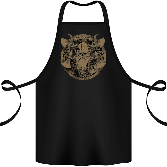 Viking Warrior Gym MMA Valhalla Odin Norse Cotton Apron 100% Organic