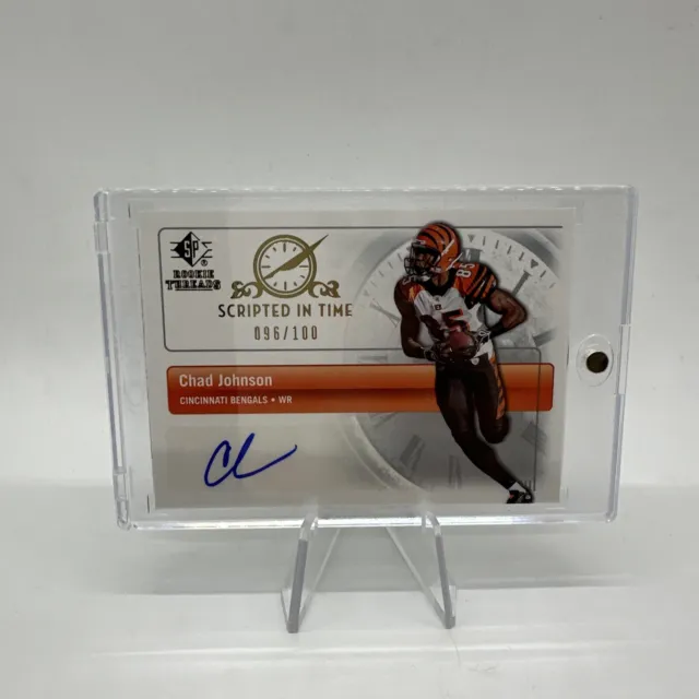 2007 SP Rookie Threads Scripted In Time Auto /100 Chad Johnson #SIT-CJ Bengals