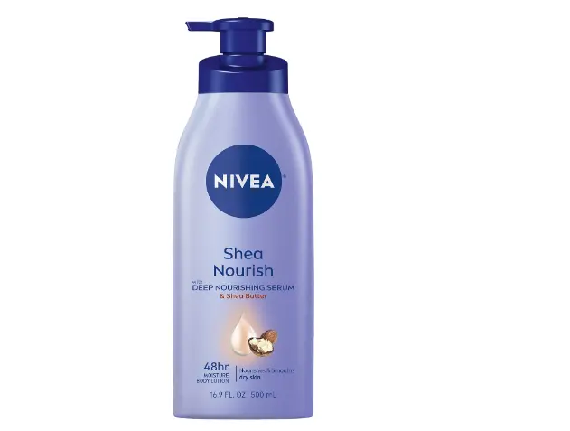 NIVEA Shea Nourish Body Lotion, Dry Skin Lotion with Butter, 16.9 Fl Oz...