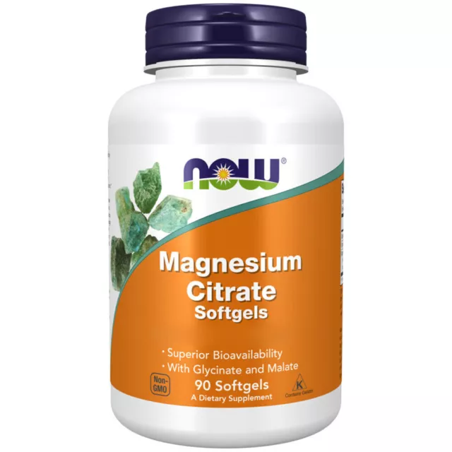 Now Foods, Citrate de magnésium, 134 mg, 90 capsules molles - expédition...