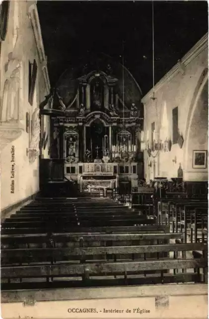 CPA AK OCCAGNES Intérieur de l'Église (375644)