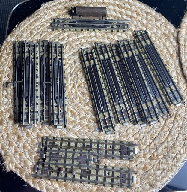 JOUET ANCIEN TRAIN LOT PIECES DECOR GARE NICE HORNBY MECCANO