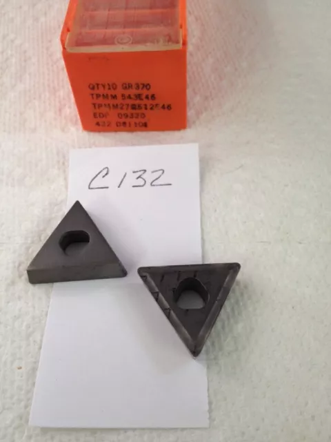 10 New Seco Tpmm 543E-46 Carbide Inserts Tpmm 270512E-46 Grade: 370 {C132}