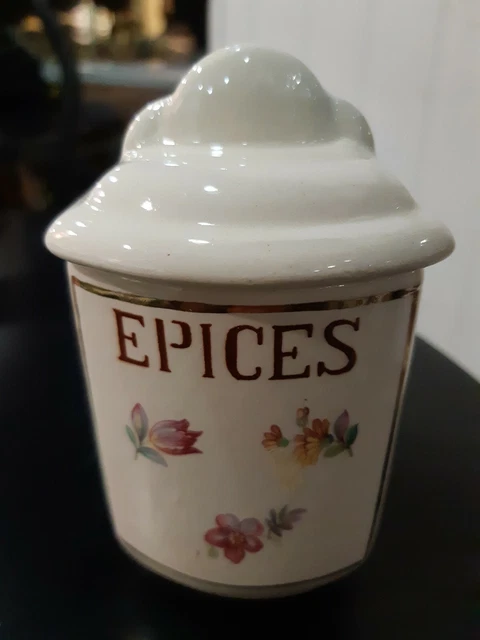 Série De 6 Pots à épices En Céramique Sarreguemines - Carmin - Occasion